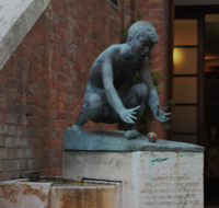 Bronze Boy on Stoop